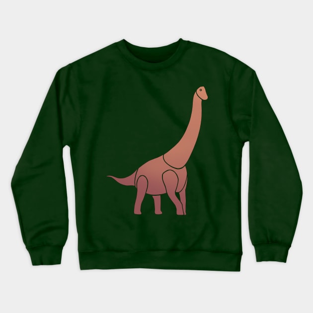 Sauroposeidon Sauropod Dinosaur T-shirt Merchandise, Great Gift For All Ages Crewneck Sweatshirt by JunkArtPal